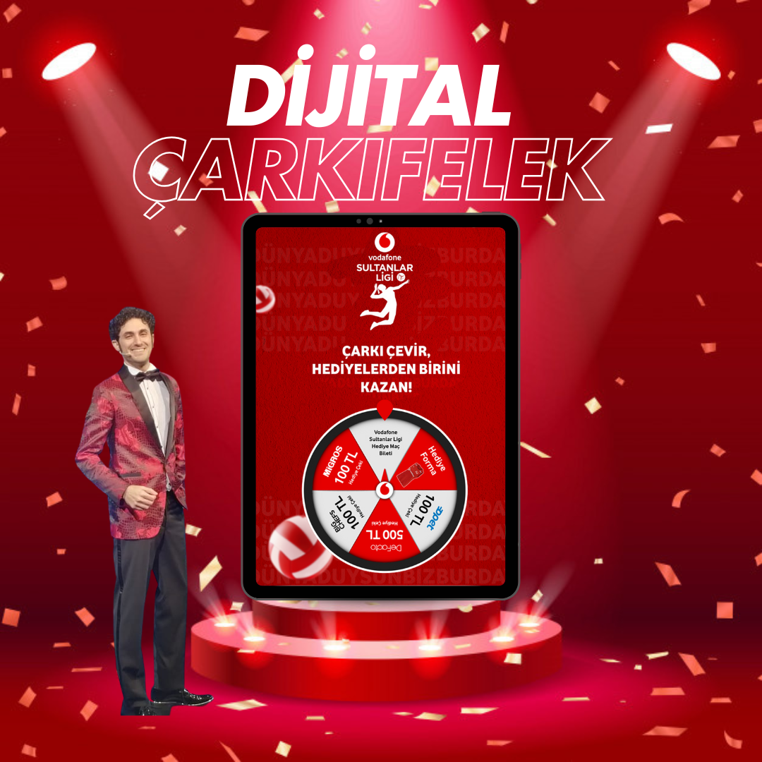 Akıllı tablet üzerinden dijital çarkıfelek aktivitesi