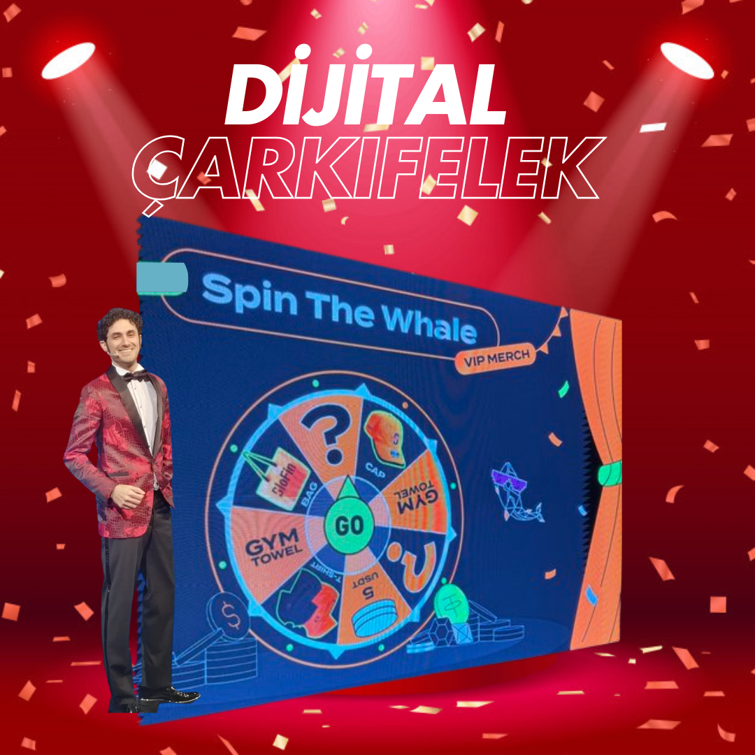 Led ekran üzerinden dijital çarkıfelek aktivitesi